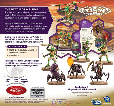 Heroscape Army Expansion Age of Annihilation Skordyre Soldiers (Common) *English Version*