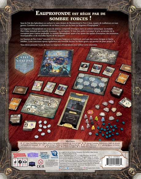 Dungeons & Dragons Board Game Lords of Waterdeep: Scoundrels of Skullport Expansion *French Version*