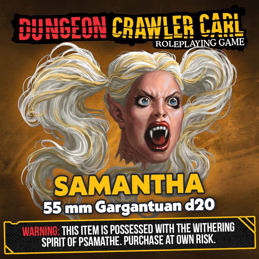 Dungeon Crawler Carl Dice d20 Samantha 5.5 cm