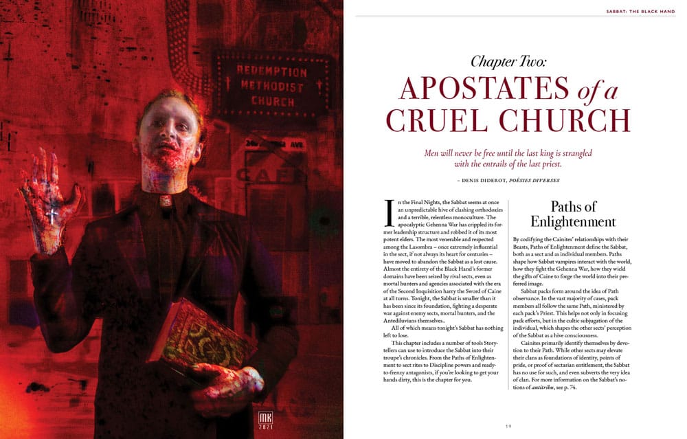 Vampire: The Masquerade 5th Edition RPG book Sabbat: The Black Hand Sourcebook *Englische Version*