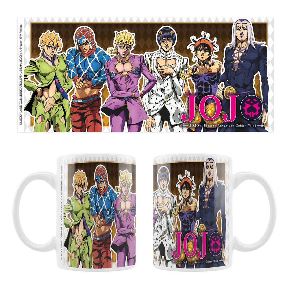 JoJo´s Bizarre Adventure Part 5: Golden Wind Ceramic Mug Main Characters