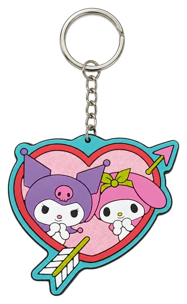 Sanrio Rubber Keychain Kuromi & My Melody 6 cm