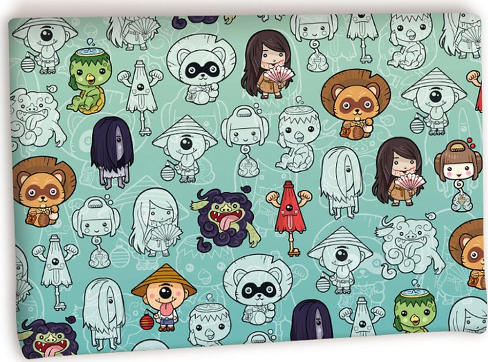Uchiwa Manga Cover Yokais 21 x 15 cm