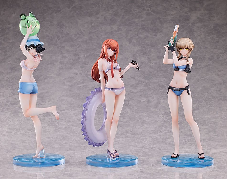Steins Gate PVC Statues 3-Pack 1/7 Suzuha Amane, Kurisu Makise, Mayuri Shiina Swimsuit Ver.