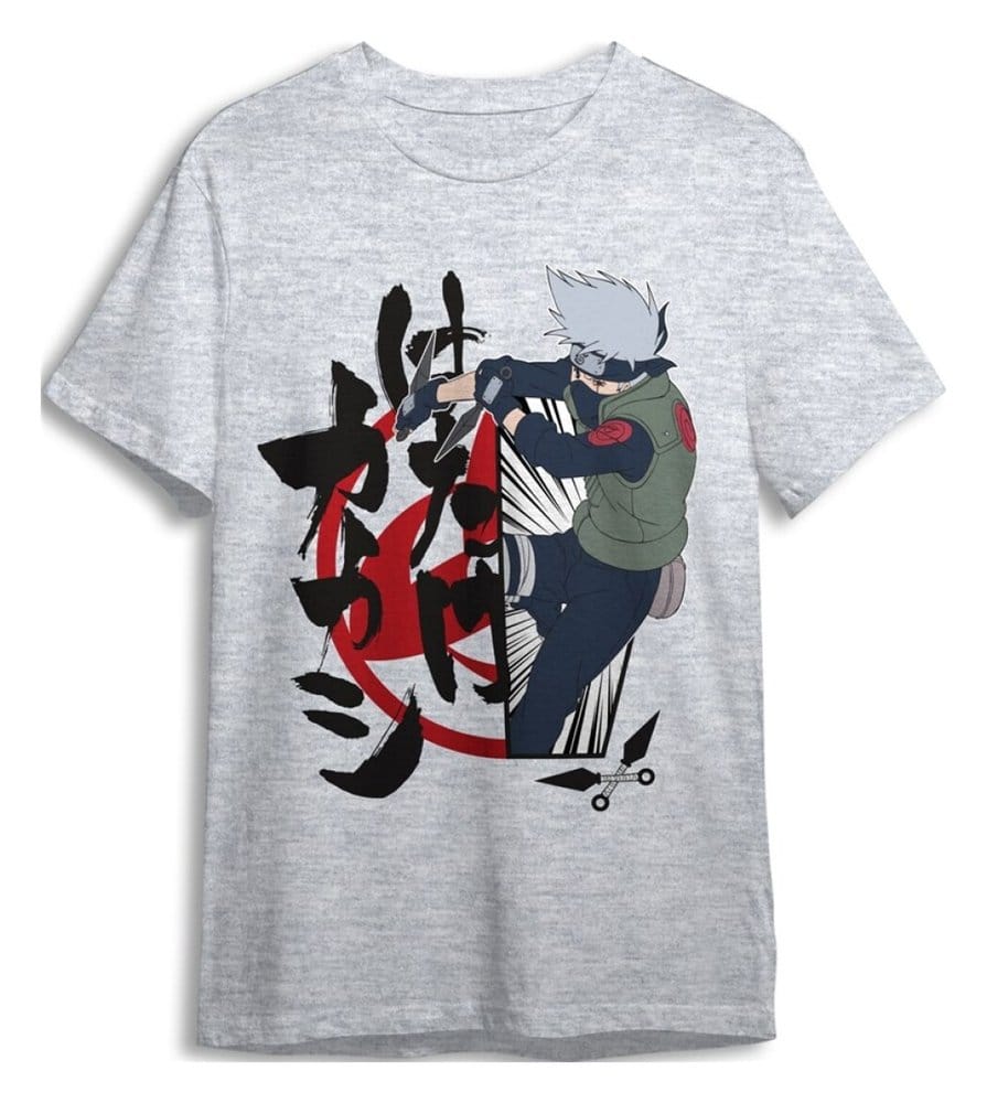 Naruto T-Shirt Kakashi Grey Size XXL