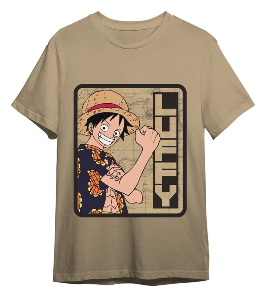 One Piece T-Shirt Monkey D. Luffy Sand Size S