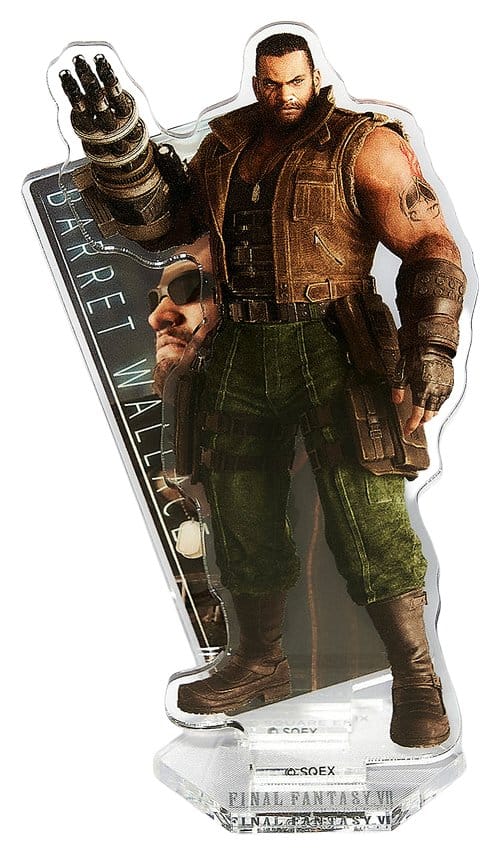 Final Fantasy VII Rebirth Acrylic Stand Barret Wallace 10 cm
