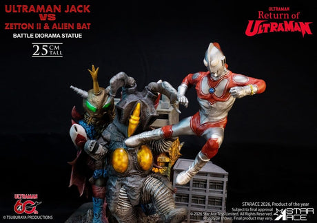 Return of Ultraman Diorama Statue 1/8 Ultraman Jack vs Zetton II & Alien Bat Battle scene 25 cm