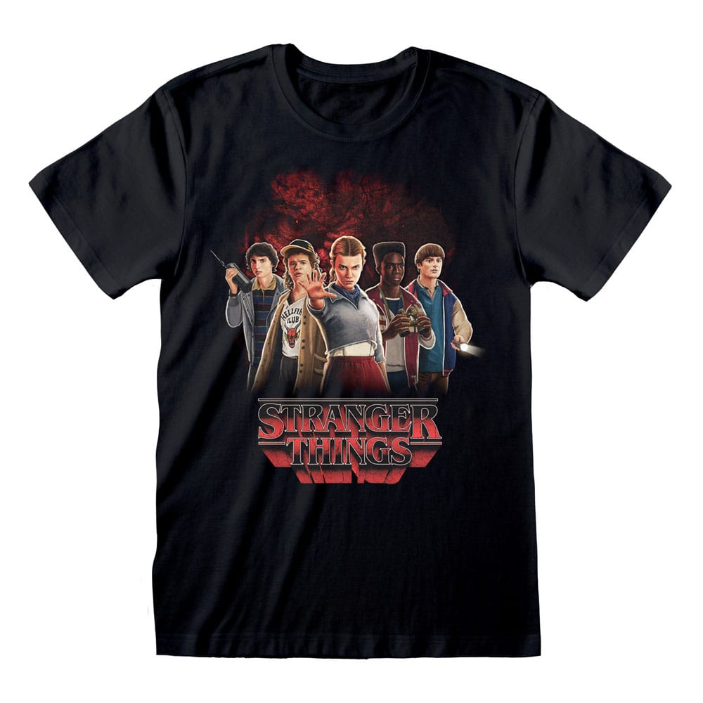 Stranger Things T-Shirt Group with Vecna behind Size S