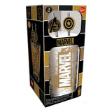 Marvel Glass Tumbler with Straws Logo & Avengers 485 ml