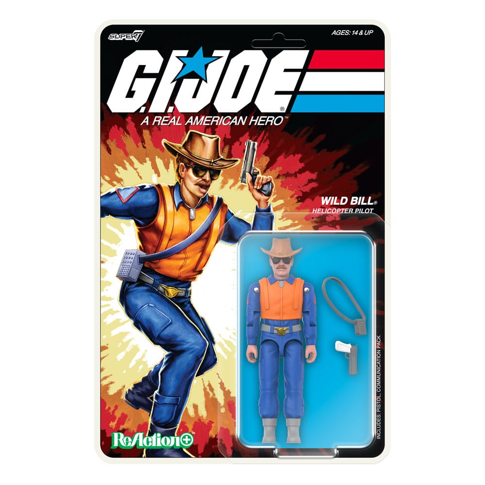 GI Joe ReAction+ Action Figure Wave 3 Wild Bill (Cartoon) 10 cm