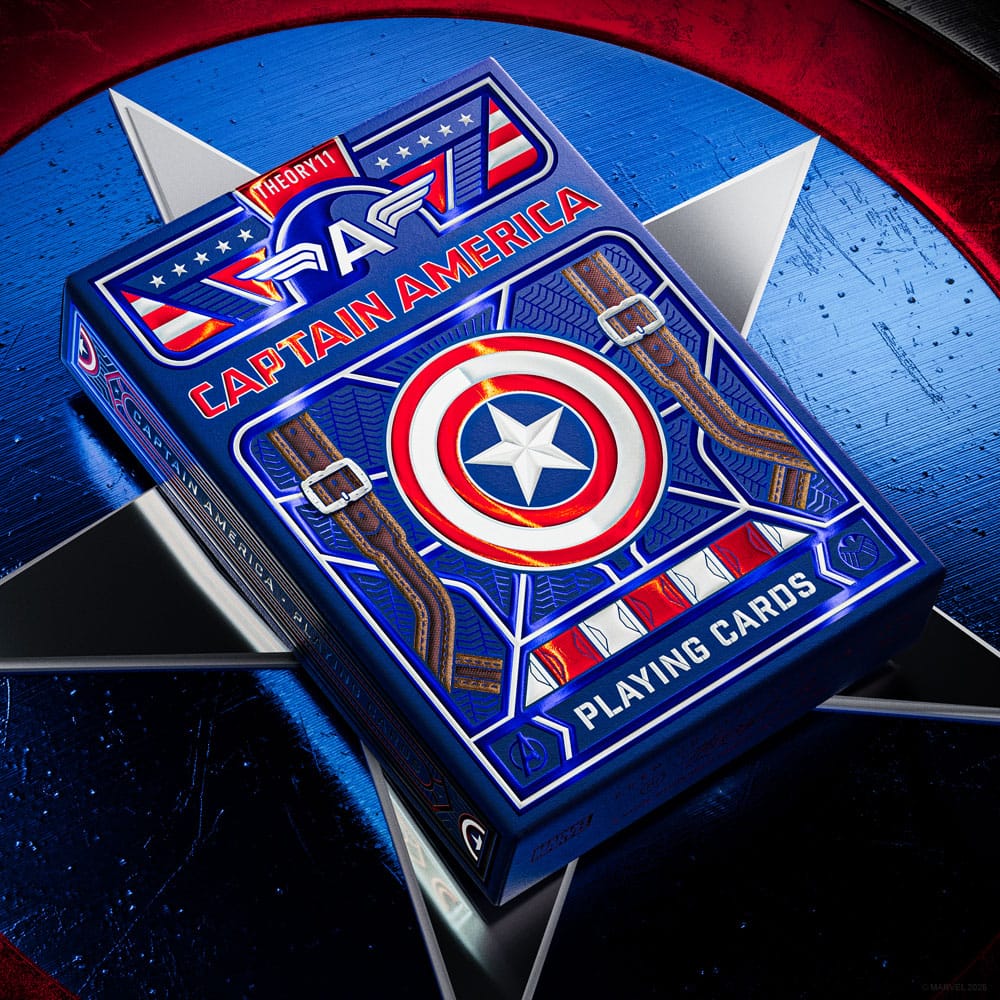 Captain America Playing Cards Patriotic Design