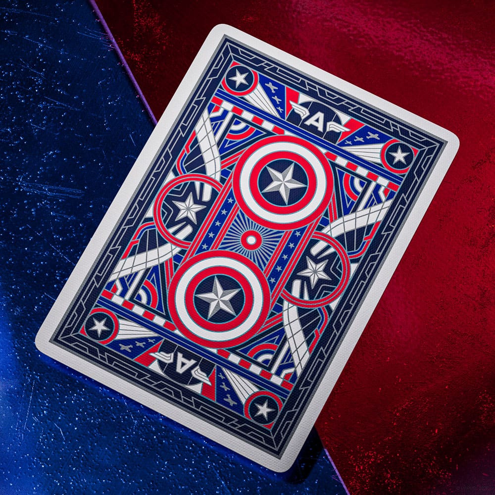 Captain America Playing Cards Patriotic Design