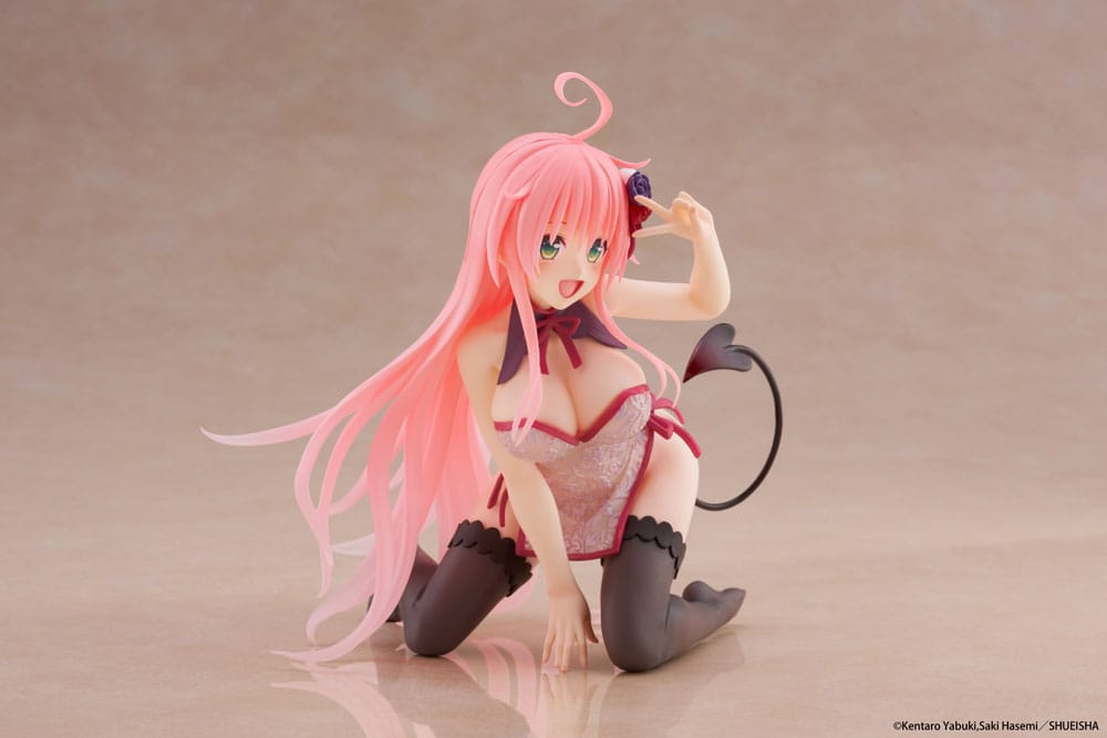 To Love-Ru Darkness PVC Statue Desktop Cute Figure Lala Chinese Dress Ver. 13 cm