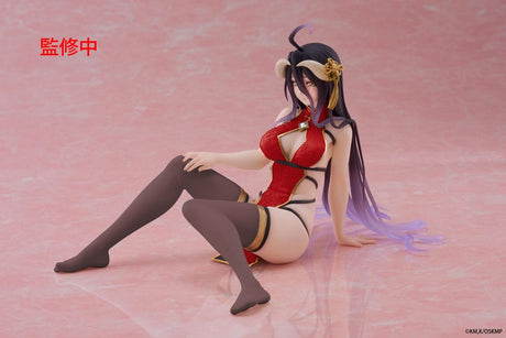 Overlord PVC Statue Desktop Cute Figure Albedo Chinese Dress Ver. Renewal 13 cm