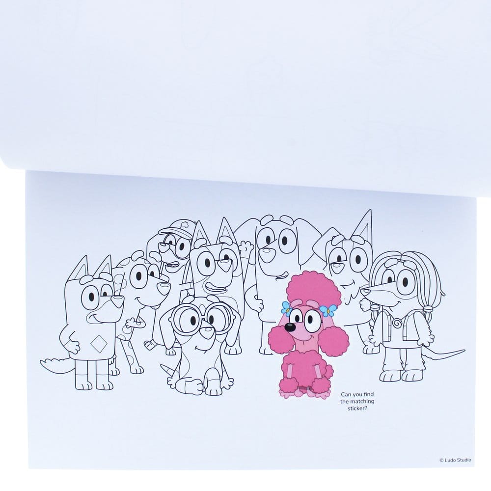 Bluey Colouring Book A4 & Sticker Set