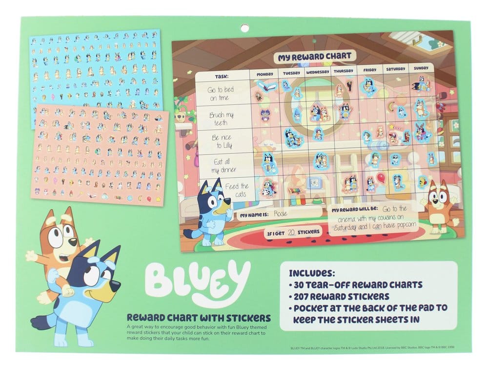 Bluey Reward Chart Set