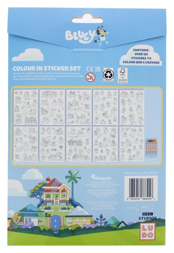 Bluey Sticker Colouring Set