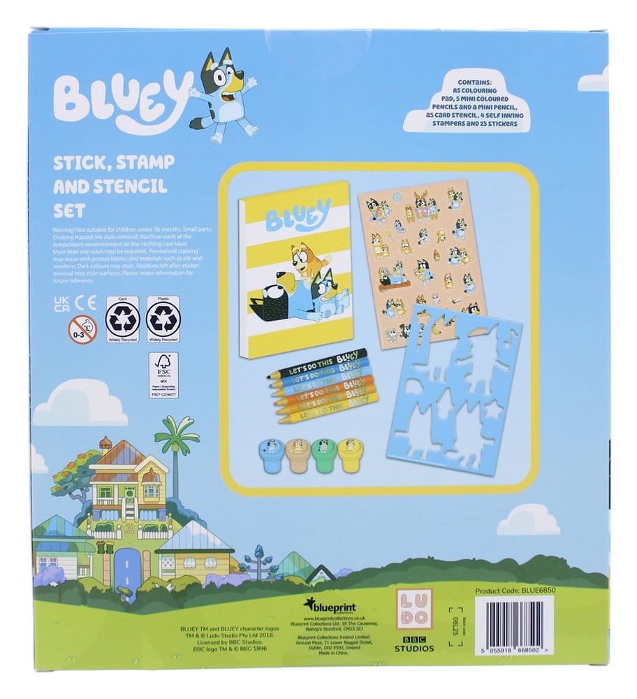 Bluey 14-Piece Creative Colouring Set
