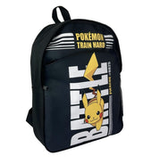 Pokémon Backpack Pokémon Train Hard Black