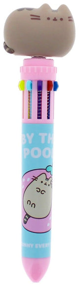 Pusheen Multi Colour Pen Spinny By The Pool Blue