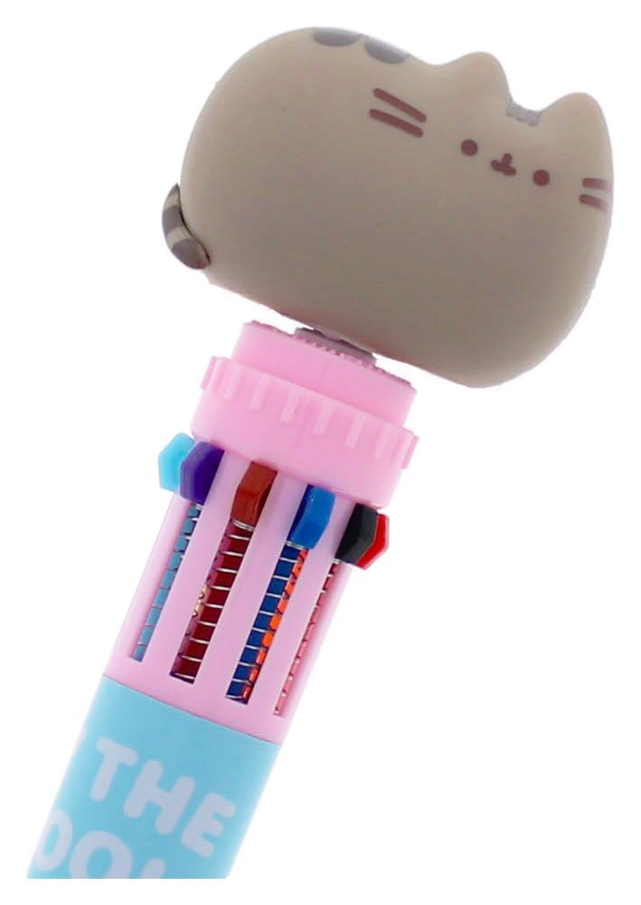 Pusheen Multi Colour Pen Spinny By The Pool Blue