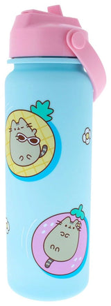 Pusheen Water Bottle Flip Top By The Pool Blue