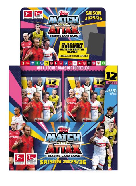 Bundesliga Match Attax Trading Cards 2025/26 Booster Display (36)