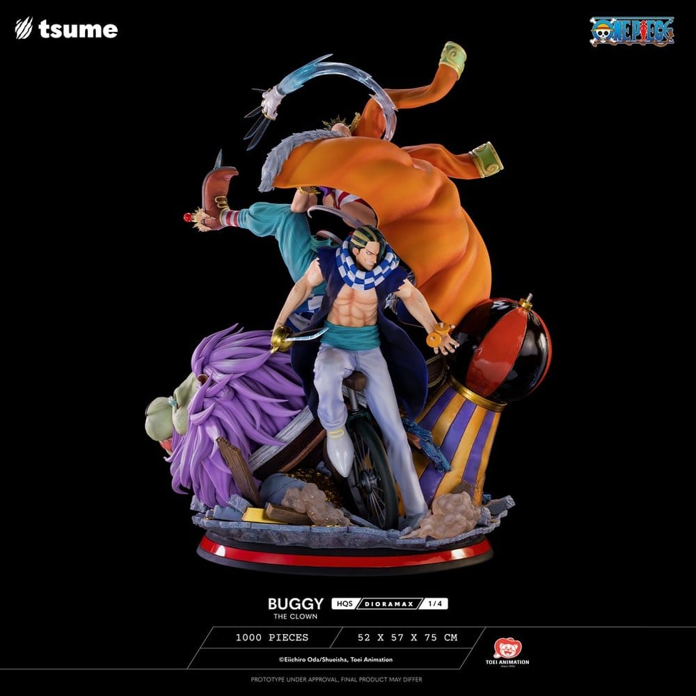 One Piece HQS Dioramax Figure 1/4 Buggy the Clown 75 cm