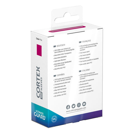 Ultimate Guard Cortex Sleeves Standard Size (100) - Pink – billede 4