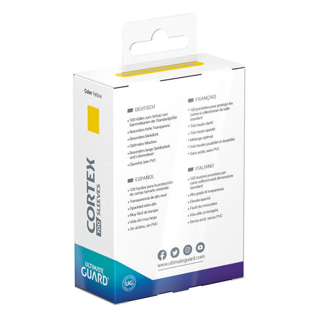 Ultimate Guard Cortex Sleeves Standard Size (100) - Yellow – billede 4