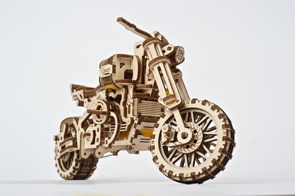 Ugears 3D Wooden Puzzle Scrambler UGR-10 with sidecar