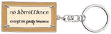 Lord of the Rings Keyring No Admittance Sign 6 cm