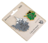 Lord of the Rings Collectors Pins 2-Pack No Man can Kill Me & I Am No Man! 7 cm