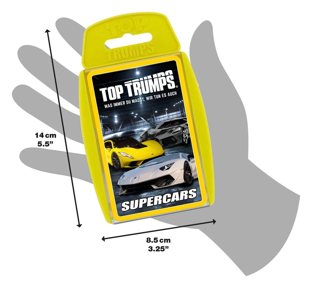 Super Cars Card Game Top Trumps *German Version*