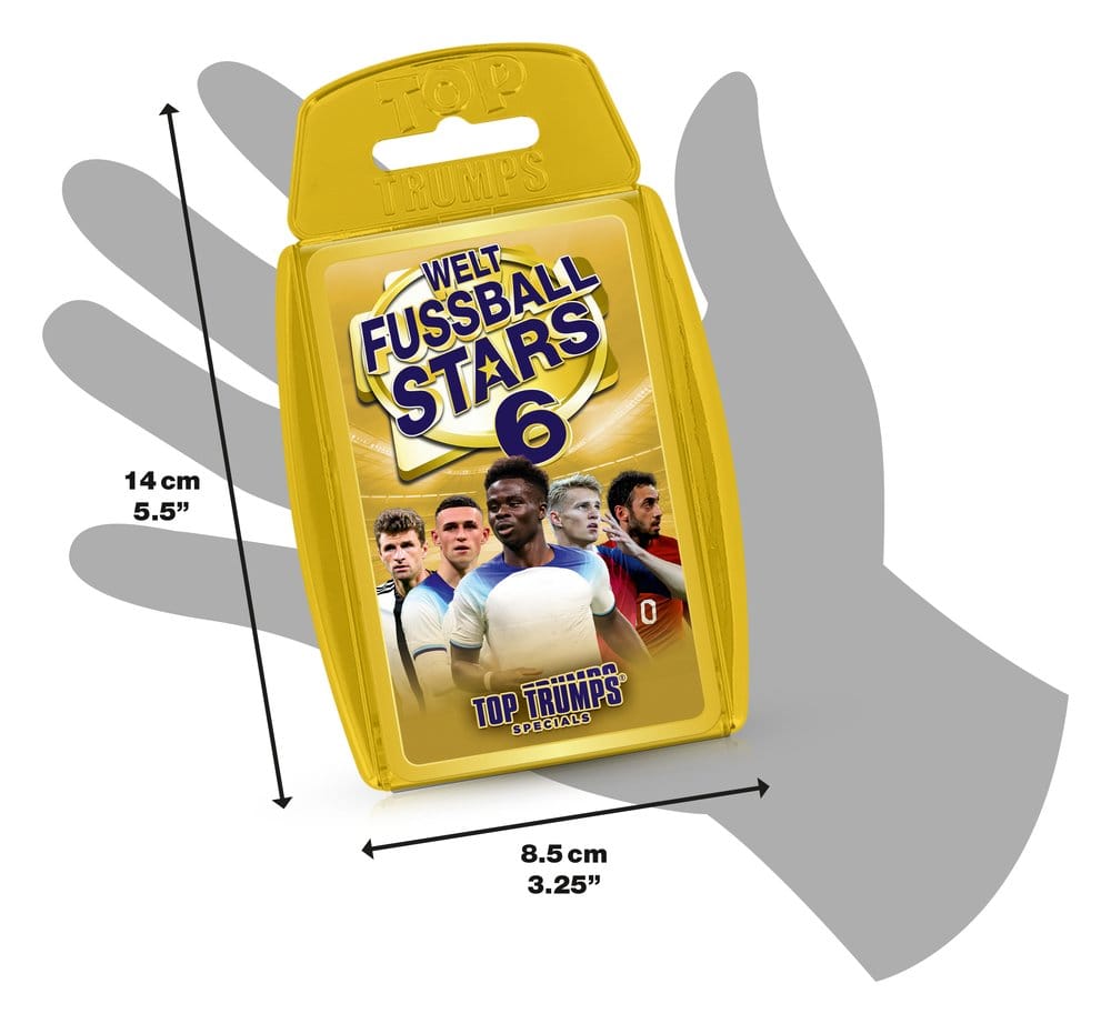 World Football Stars 6 Card Game Top Trumps *German Version*