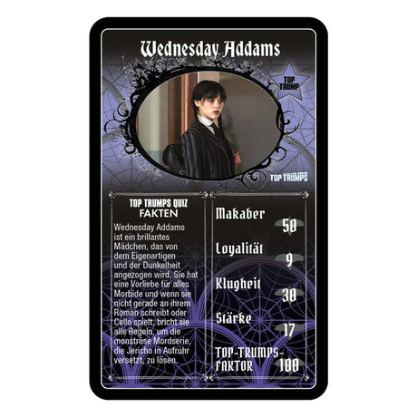 Wednesday Card Game Top Trumps *German Version*