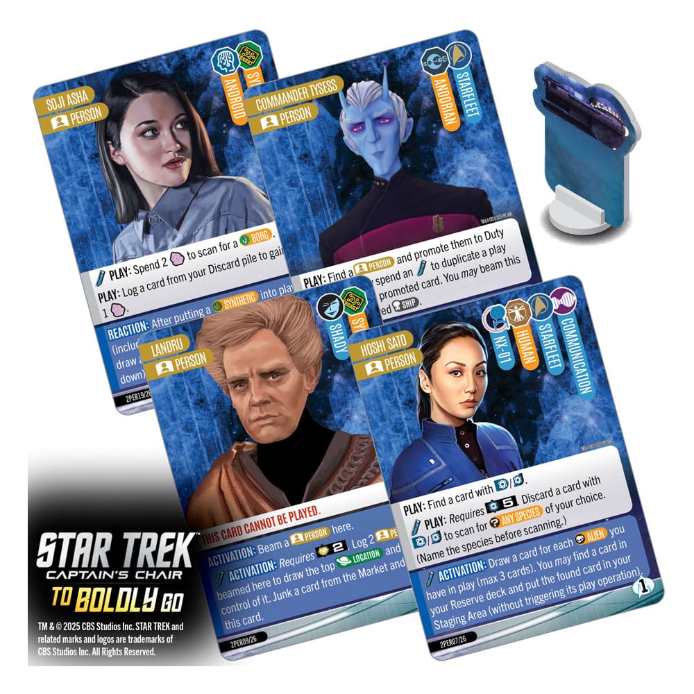 Star Trek: Captain's Chair Card Game To Boldly Go *English Version*