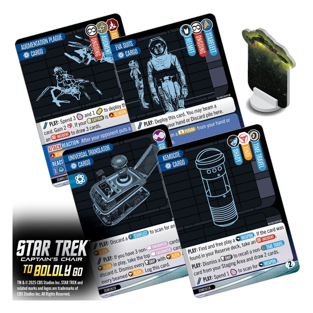 Star Trek: Captain's Chair Card Game To Boldly Go *English Version*