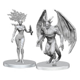 Pathfinder Deep Cuts Unpainted Miniatures Gargoyle & Shae