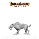 Pathfinder Battles Deep Cuts Unpainted Miniature Hyaenodon 13 cm