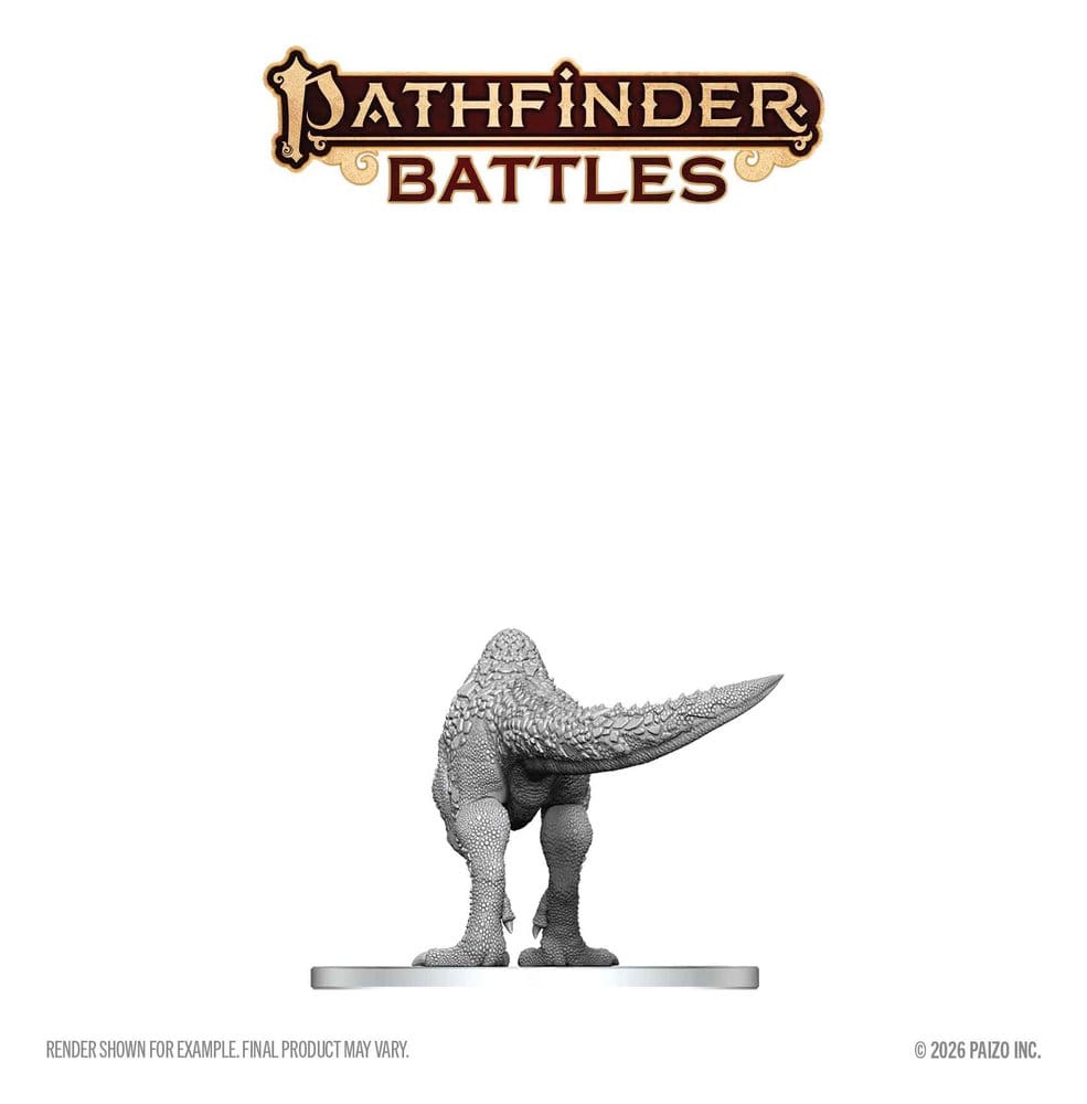Pathfinder Battles Deep Cuts Unpainted Miniature Pachycephalosaurus 13 cm
