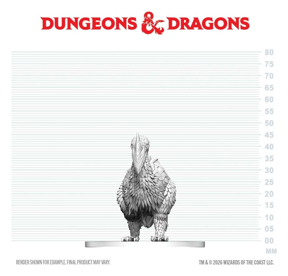 D&D Nolzur's Marvelous Miniatures Mini Figure Axe Beak 4 cm