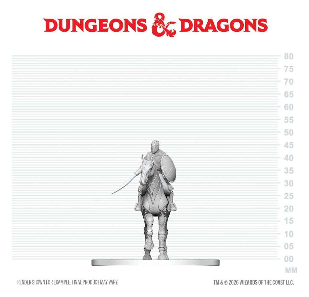 D&D Nolzur's Marvelous Miniatures Mini Figures Nimblewright Steed with Rider 6 cm