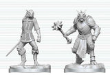 Dungeons & Dragons Nolzur's Marvelous Miniatures Unpainted Miniature Dragonborn Paladin & Dragonborn Squire 14 cm