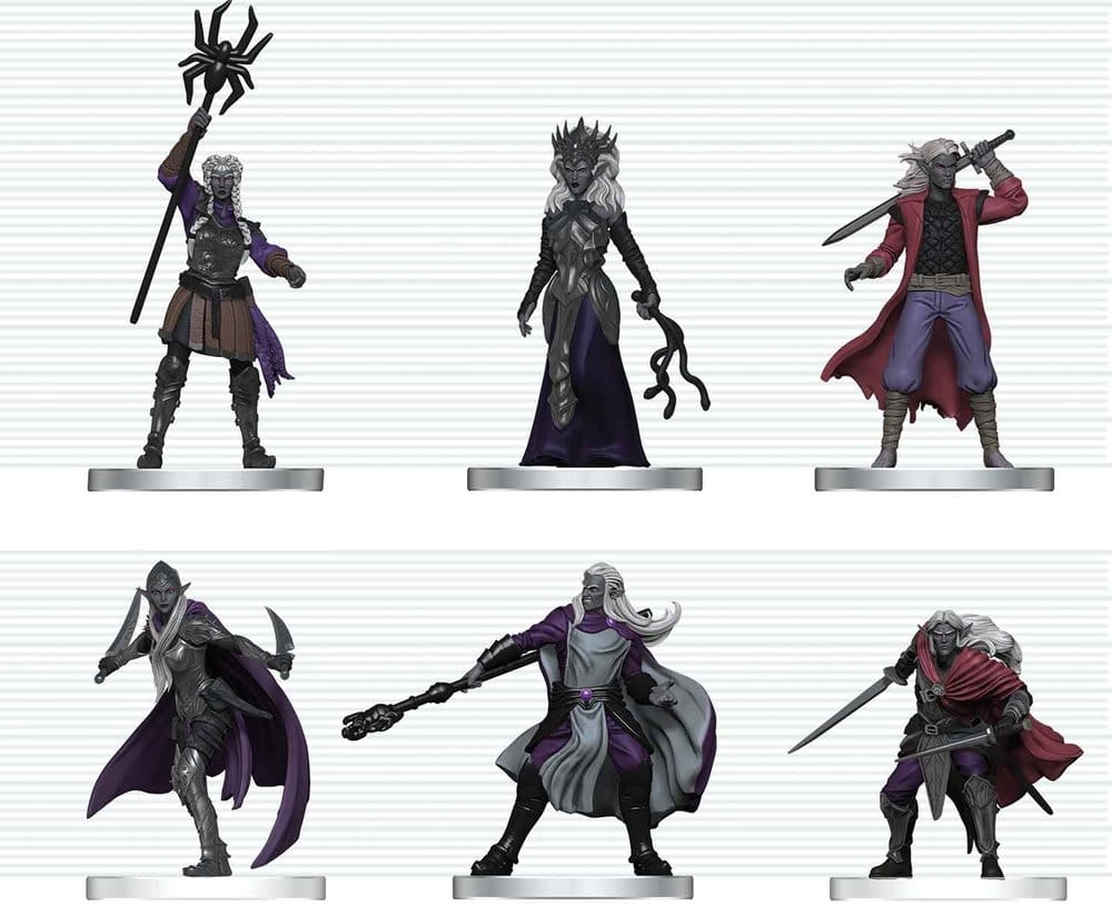D&D Icons of the Realms Mini Figures Drow Warband 20 cm