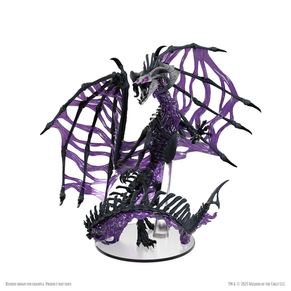 D&D Icons of the Realms Boxed prepainted Miniatures Black Dracolich 30 cm
