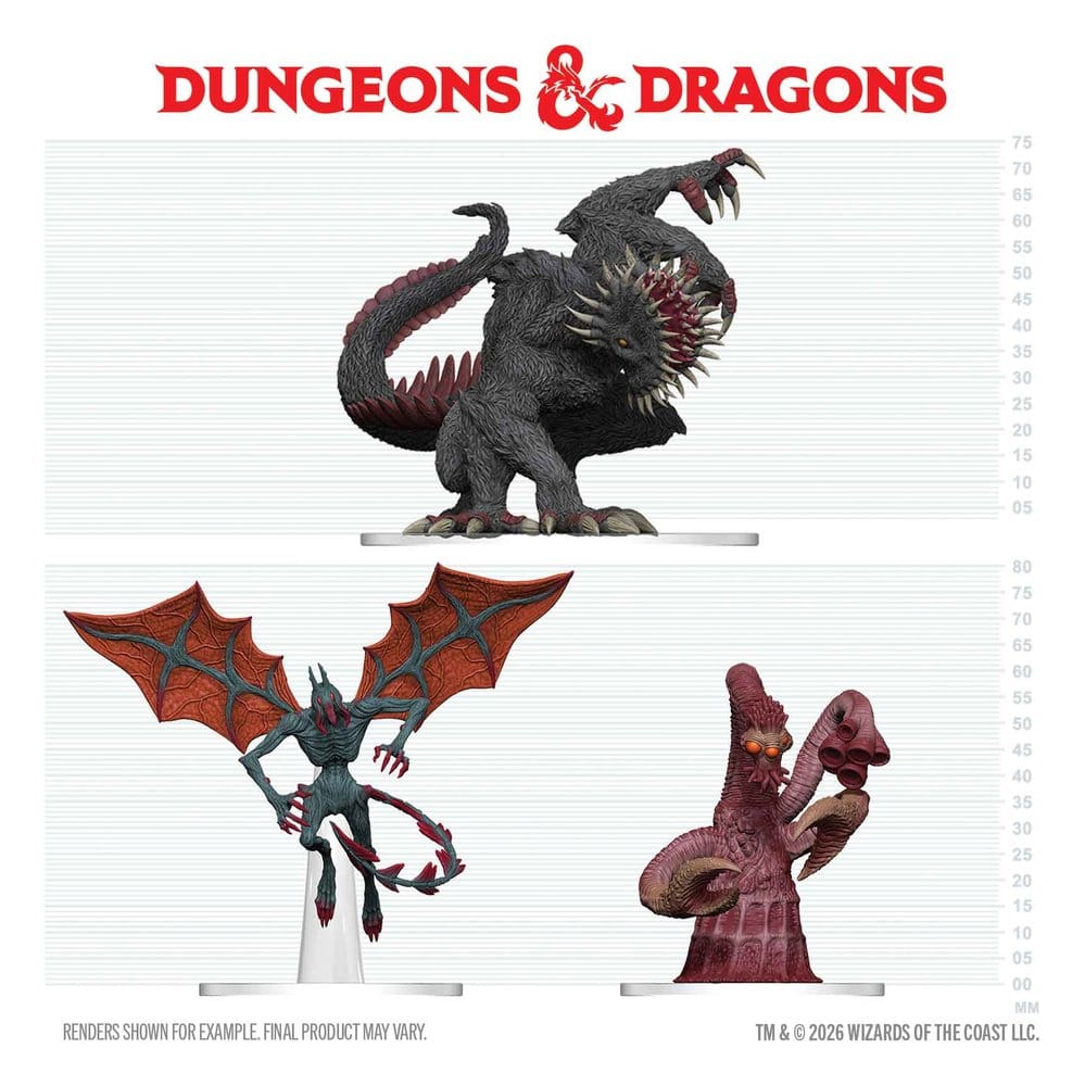 D&D Icons of the Realms Boxed prepainted Miniatures Maddening Monsters of Ravenloft