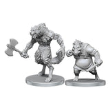 Pathfinder Deep Cuts Unpainted Miniatures Werewolf & Wereboar