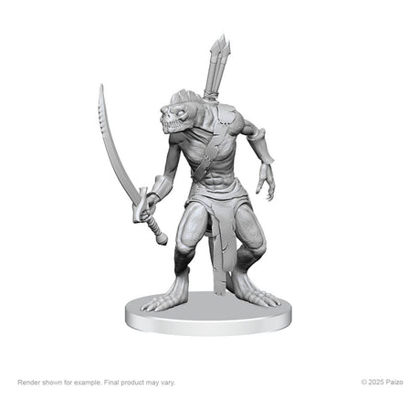 Pathfinder Deep Cuts Unpainted Miniatures Xulgath Skirmisher & Stoneliege